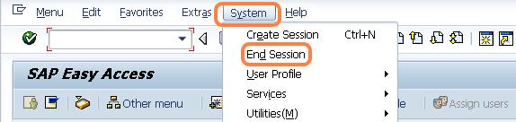 required input, choose Save. The system returns to the SAP Easy Access screen. A system message confirms the change was saved for your user name.
