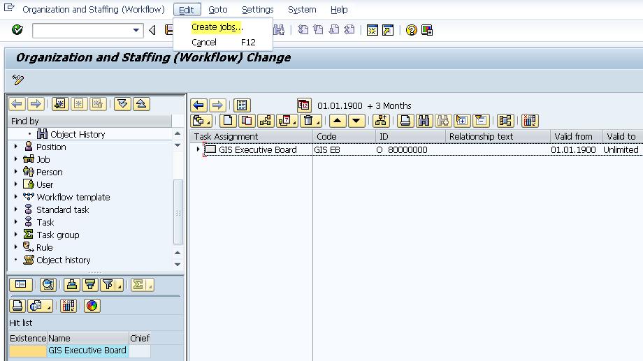 3.1.1 Create Job In this activity, the HR administrator (OM) creates a new job in the job catalog for the enterprise.