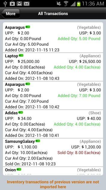 Editing a Sales Order Select the Sales Order from Sales tab for editing.