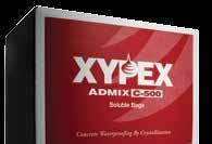 Xypex Patch n Plug, Concentrate Dry-Pac and Megamix products are specifically
