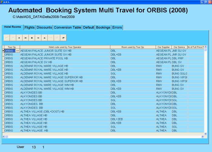 The software solution for really fast booking input Tour Operator Sends a file with the bookings (usually attached thru email)
