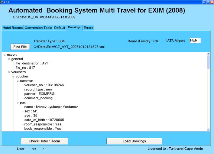 Bookings, Amendments, Cancellations) and the Travel Agency owning the Multi Travel Incoming software just runs the A.B.S.