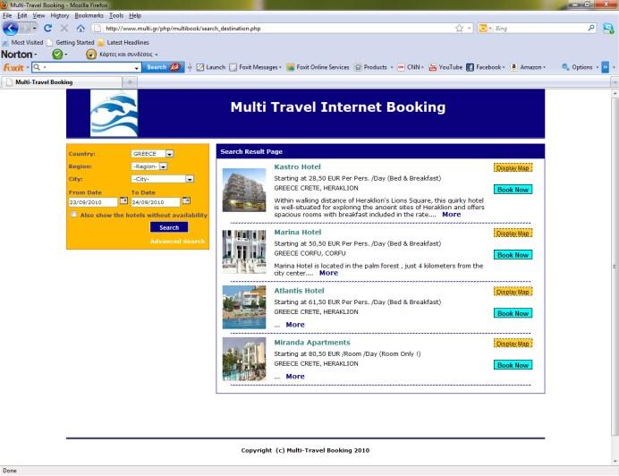 Multi Travel Excursion Internet Booking Internet booking for excursion with Online