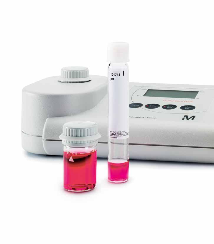 Spectroquant Picco colorimeters Simplify your analysis Spectroquant Picco colorimeters are so easy to operate, that they require no special training.
