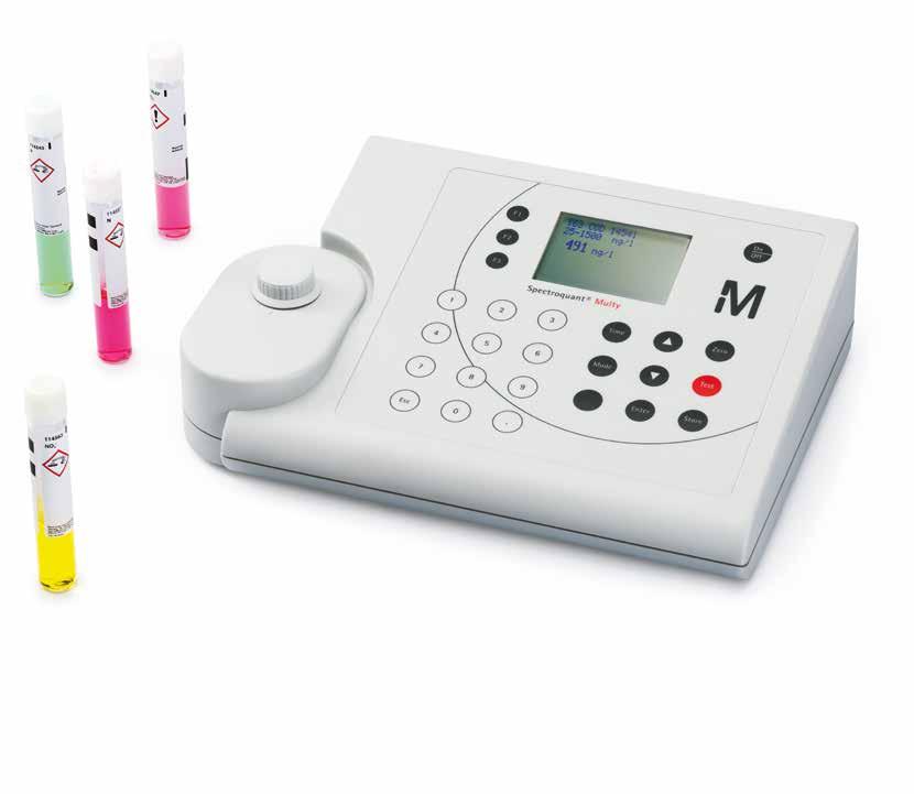Spectroquant Multy colorimeter Test anywhere, anytime The Spectroquant Multy is ideal for users who seek a comprehensive yet inexpensive solution for photometric water analysis.