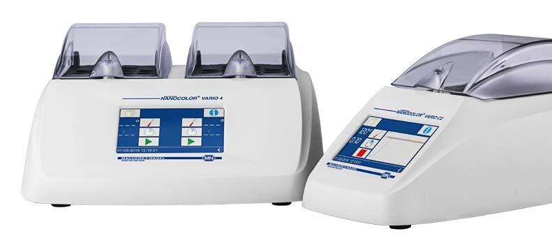 quality control via NANOCOLOR T-Set Ordering information Description nheating block NANOCOLOR VARIO 4 with two blocks with separate control, 2 x 12 bores for test tubes of 16 mm OD, incl.