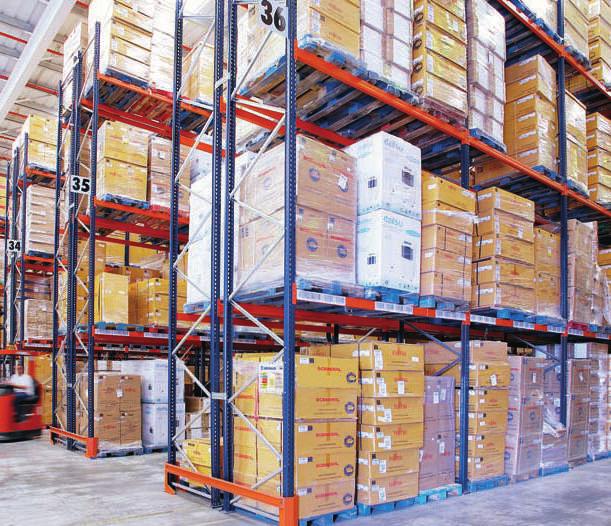CONVENTIONAL PALLET RACKING Universal system with direct access to every pallet Maximizes space available for storage Adaptable to any