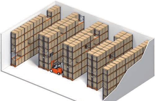 solution for warehouses where a wide range of references need to be stored on pallets.