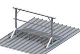 Access the SAYFA way innovative, modular roof access and fall protection systems Standard Guardrail Levelled Walkway with