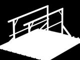 unprotected fall edges > A positive barrier system - ideal for fire escape and general roof walkway systems > Can be installed in