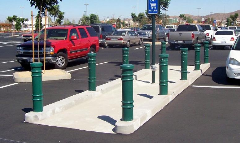 ELIMINATE MAINTENANCE COSTS STEEL PIPE BOLLARDS COMPETITIVE PRICES, IN STOCK READY TO SHIP!