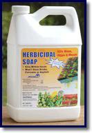 Herbicidal Soap Postemergence control: Contact action within hours,