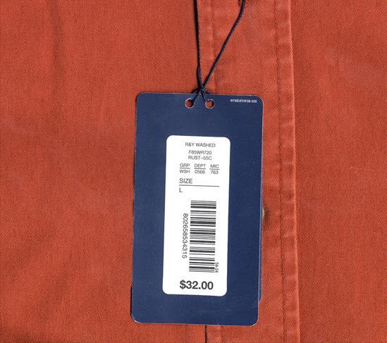 The Swift-Tac gun is the preferred method of attaching the UPC ticket to apparel. Shoe manufacturers should attach the UPC ticket to the box containing the product.