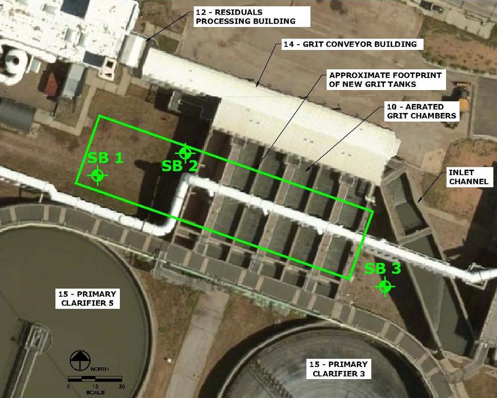 Project Site Plan Provided by FOX Engineering WRA Wastewater Reclamation Facility Grit Removal