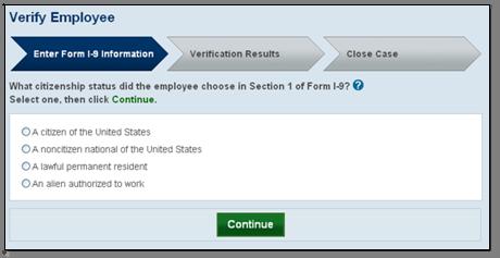 Page 16 of 86 From Section 1 of the employee s Form I-9, choose the correct option.