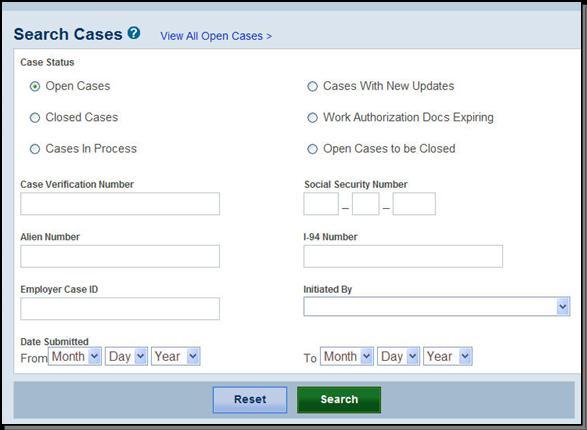 Page 53 of 86 OPEN CASES TO BE CLOSED Any case created in E-Verify and assigned a case verification number must be closed.