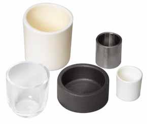 Crucibles & Crucible Heaters Crucibles for Thermal Sources Crucibles: Thermal Sources The crucibles illustrated below fit into tungsten baskets