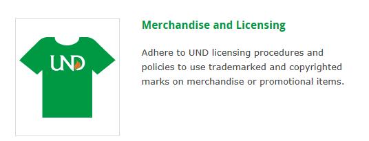 Commodity Purchases Logoed/Promotional item TURF (Trademarks Use Request Form) no longer required when using vendor from approved vendor list: http://und.