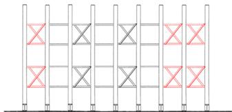 2 floor anchors per side 3 floor anchors per side Bracing Configuration (Layout Example) Item Description Item # Cross-Brace Type 1 for columns 48 C/C QS-CBT148 Horizontal Brace Type 1 for columns 48