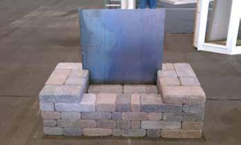 between inner block units. (See Img 1 & 2) Install Fire Brick: Line the bottom of fire box using the provided fire brick.