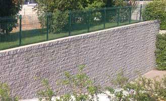 wall can be trafficked straight away; Structures designed for 120 years life;