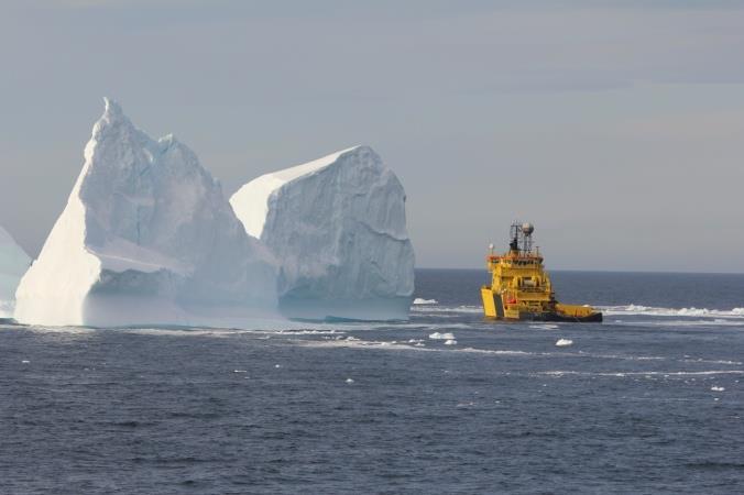 Iceberg towing/ice Management Example from West Greenland 2010/11