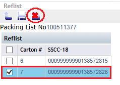TIP: If the succeeding carton numbers were changed as a result of changing one row,