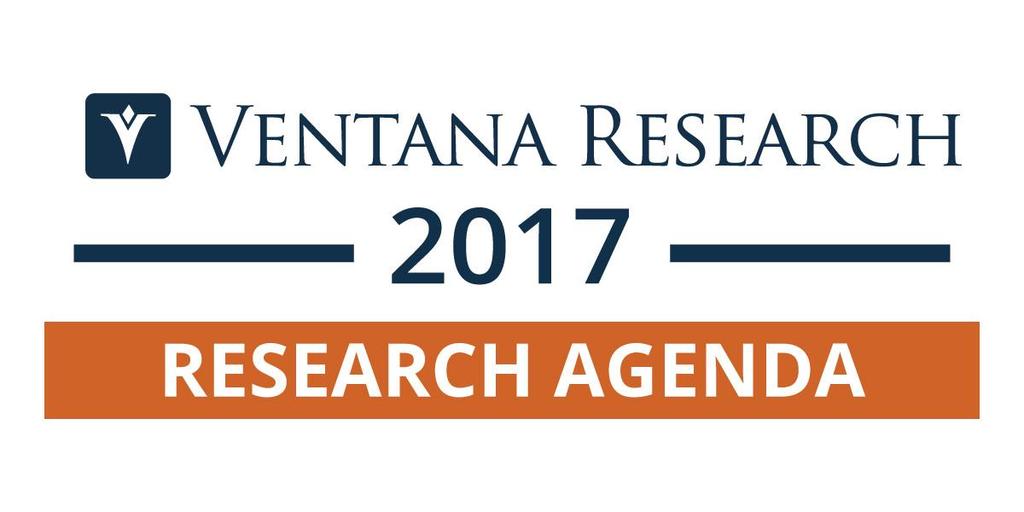 Ventana Research Expertise Agenda Our Research Agenda and expertise in critical business and technology topics is driven by our analysts deep understanding of business requirements and our knowledge