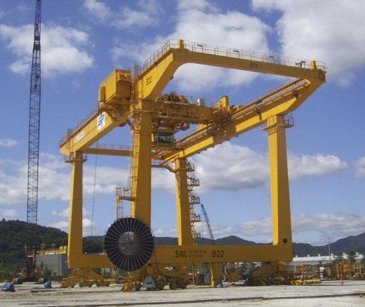 MATERIAL HANDLING SYSTEMS - RTG CRANE/RMG CRANE CONTAINER HANDLING CRANES - RTG & RMG Doosan cranes provide efficient terminal management with the safest and most