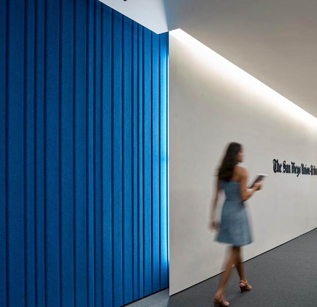Felt is the Solution Since we know we often can t control the sound that takes place in an office, we can compliment the space with well-designed acoustic materials and products to provide sound