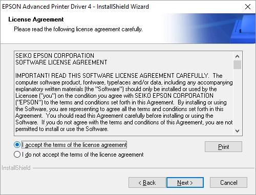The License Agreement screen displays: 3.