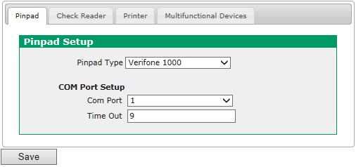 Updating PIN Pad COM Port Settings To reconfigure your VeriFone 1000SE PIN pad for use with the new COM port assignment, follow these steps: 1. From the Main Menu, click Preferences. 2.