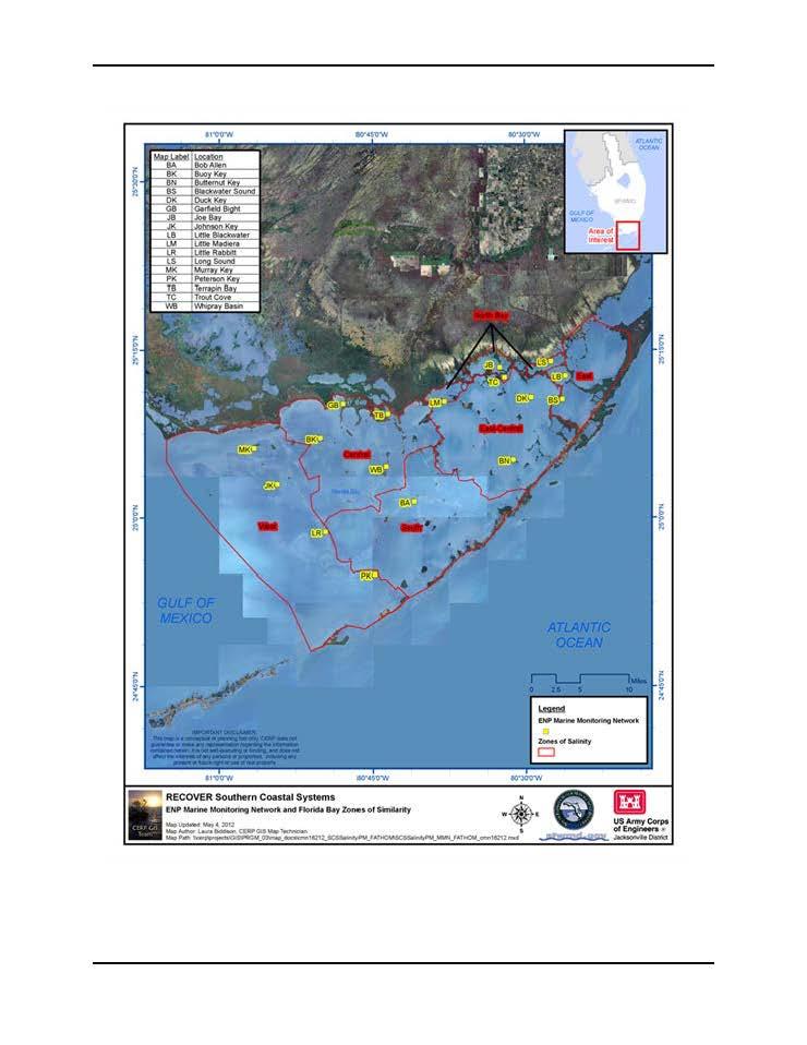 RECOVER Souuwrn Coastal Systems "'" Mlrinc Monitorir:lg Net-'- nd AoriN.