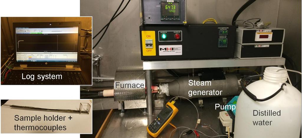 Testing in steam (+ air) up to 1000 C Note: Corrosion in the presence of nitrogen