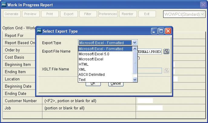 Eliminate the need to pay extra for custom reports New in the Sage Pro ERP 2010 system is the ability