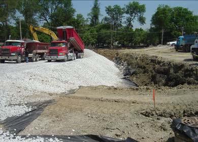 The construction guidelines for the installation of the subsurface infiltration beds are applicable to all porous pavement systems.