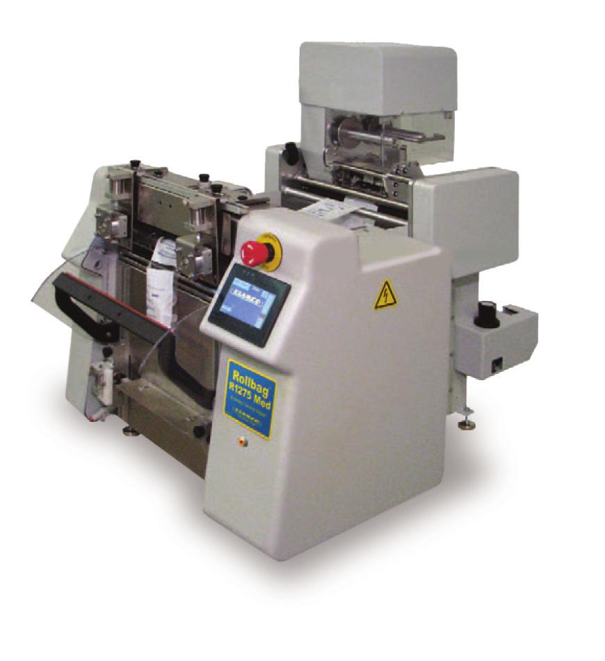 The use of tube stock can provide significant material cost savings, as well as reduced material costs. R1275 Med Validatable Bagger The R1275 Med is the fastest auto bagger in its class.