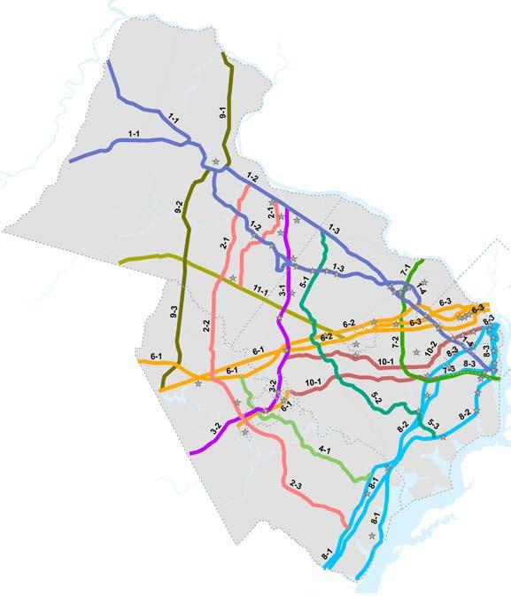 What Is Included In The Plan? TransAction Corridor Segments TransAction focuses much of its analysis on eleven major corridors in Northern Virginia.
