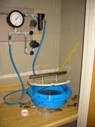 Water Retention Measurement Ceramic Plate h Saturated Soil Sample Hanging Water Column Pressure Plate Extractor P (kpa).9 5.9 9.8 33.3 100 00 500 1000 1500 θ v 0.5 0.45 0.30 0.0 0.15 0.
