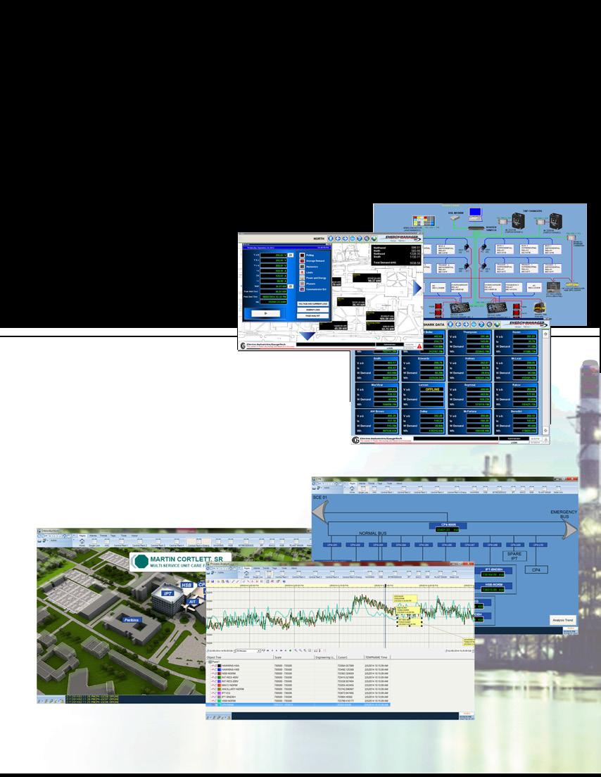 The HMI EXT application is a fully functional Web viewable SCADA HMI package allowing you to obtain a complete graphical view of your electrical distribution system.