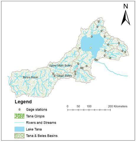 Blue Nile: Beles River Surur (2010), studied the streamflow due the