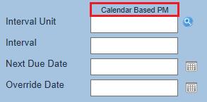 Example 1 Calendar based PM Your Organization has a regulatory requirement to manage and inspect all of your 20 Fire Extinguishers. This has to be done on a monthly basis.