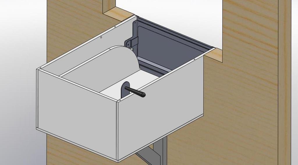 Install support bracket below if provided C. Remove the cover plate on top of the drawer assembly to provide access to the drawer interior (Figure 9).