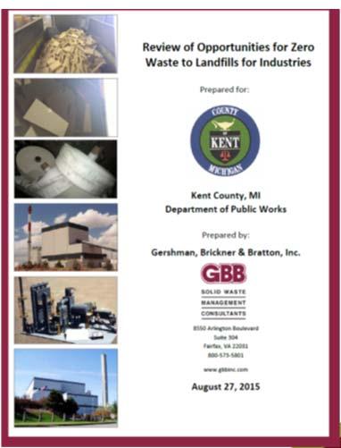 Kent County System Review 2015 GBB engaged to review County waste management system and to make recommendations for change