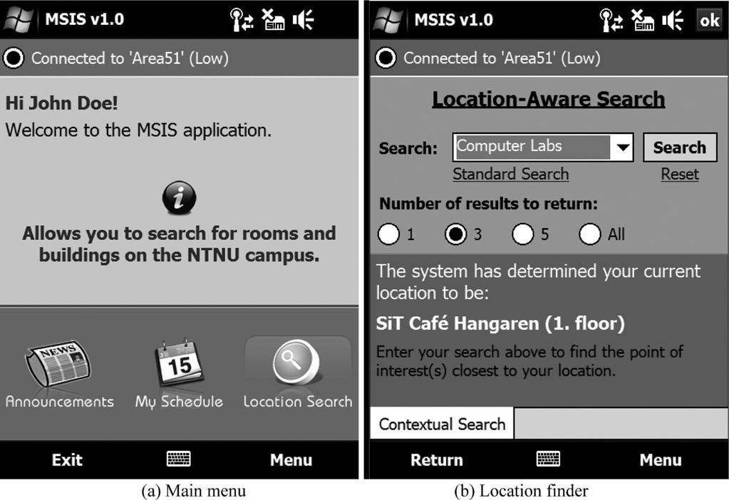 54 S. Gao et al. / Developing an instrument to measure the adoption of mobile services Fig. 2. Screenshots of the Mobile Student Information Systems (MSIS).