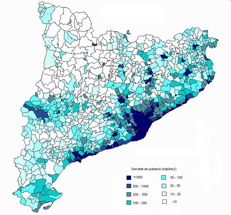 Some facts about Catalonia Area: 32,114 km 2 (6th of Spain) Population: 7.5 M inhab. (2nd of Spain); density: 234.6 inhab/km 2 Barcelona Metropolitan Area (BMA): 5.