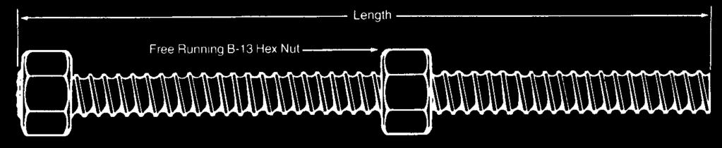 Working Parts B14 Coil Bolt and B14A Adjustable Coil Bolt The B14 Coil Bolt has an integral forged head and is available in 1/2" and 3/4" diameters and lengths as required.