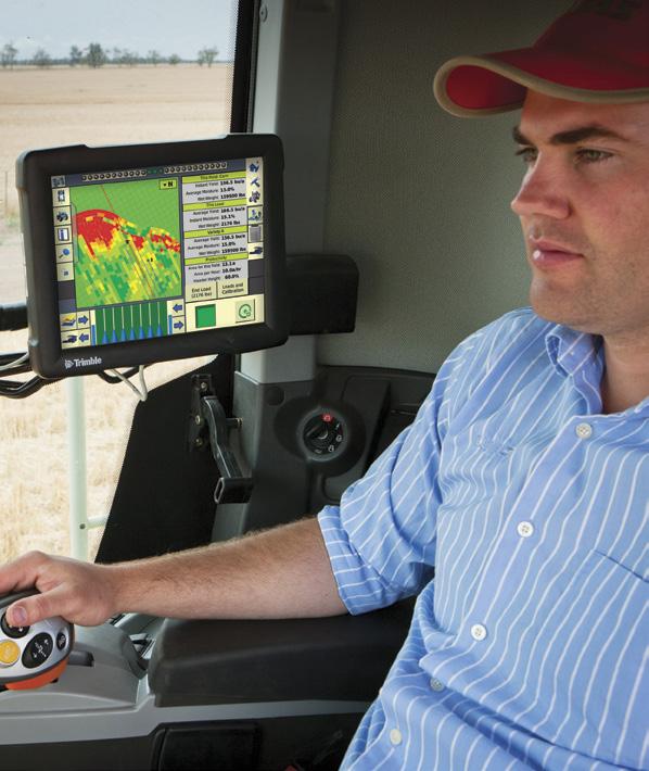 multi-function guidance display offering key precision agriculture functionality.
