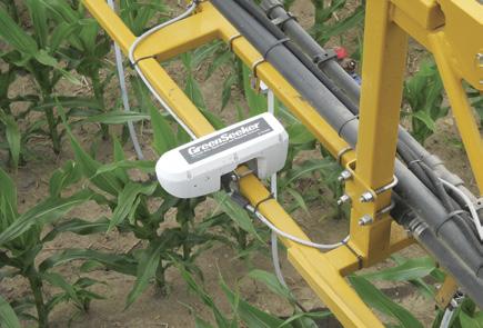 The GreenSeeker system can be used to verify the amount of nitrogen the soil has made available, then determines a nitrogen prescription on the go for instant application The