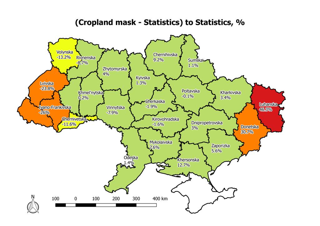Cropland mask, country level, statistics cross comparison 2500 2000 1500 1000 500 0 No official statistics